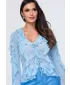 Damenbluse OMBRE OW-TS-E0078 BLAU