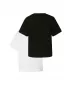 Damen-T-Shirt URBAN CLASSICS TB8574A-03102 SCHWARZ/WEIß