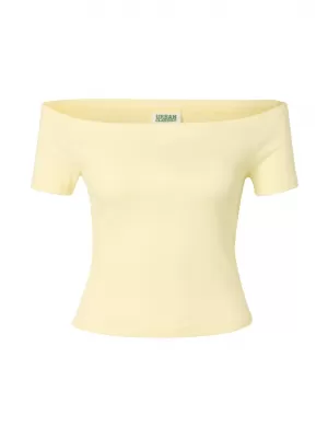 Damen-T-Shirt URBAN CLASSICS TB6184A-22222 ERRÖTETES ROSA/BLASSGELB