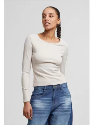 Damen-T-Shirt URBAN CLASSICS TB7786 WOLKE
