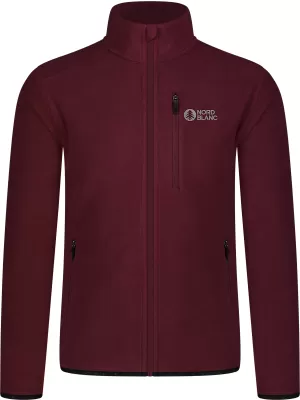 Leichtes Fleece-Sweatshirt für Herren NORDBLANC QUARRY NBSFM8372 BURGUND