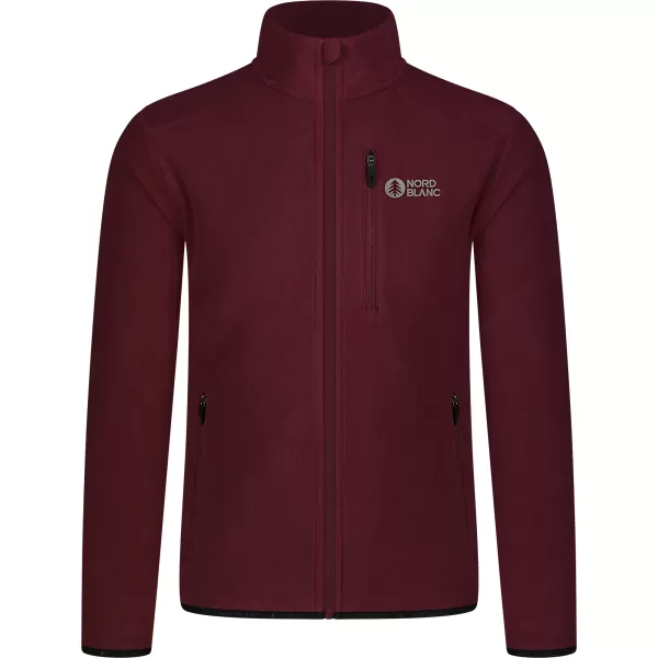  Leichtes Fleece-Sweatshirt für Herren NORDBLANC QUARRY NBSFM8372 BURGUND 