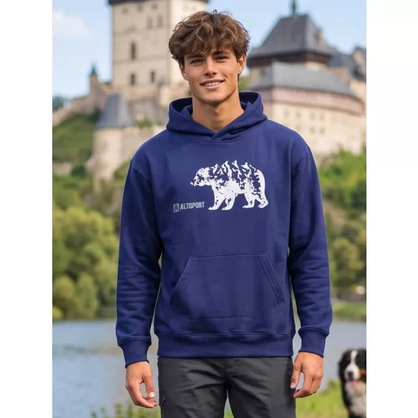  Herren-Sweatshirt ALTISPORT ALM193422 MITTERNACHTSBLAU 
