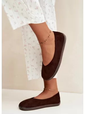 Ballerinas für Damen BOTO 9877 SCHOKOLADE