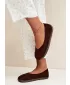 Ballerinas für Damen BOTO 9877 SCHOKOLADE
