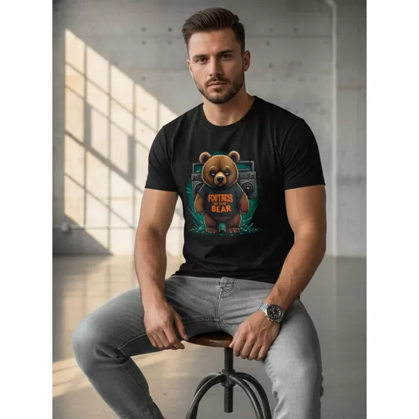  Herren-T-Shirt DSTREET NX048R SCHWARZ 