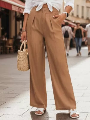 Damenhosen DSTREET UY3077 KARAMELL