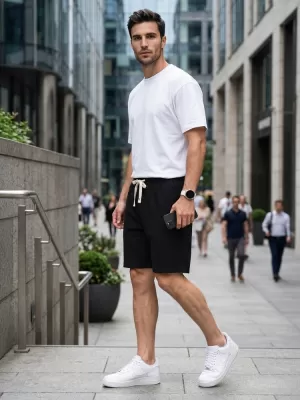 Herrenshorts DSTREET SX2632 SCHWARZ
