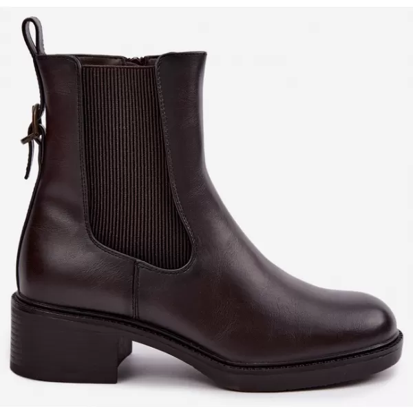  Damen-Stiefeletten SERGIO LEONE BT-04 DUNKELBRAUN 