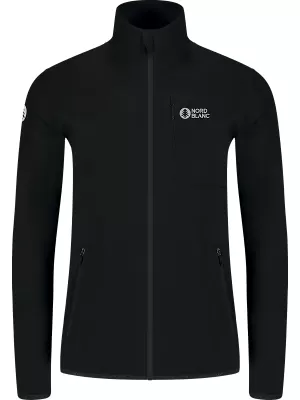 Leichtes Fleece-Sweatshirt für Damen NORDBLANC MAPLE NBSFL8374 SCHWARZ