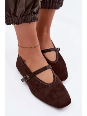 Ballerinas für Damen BOTO D-179 KAFFEE