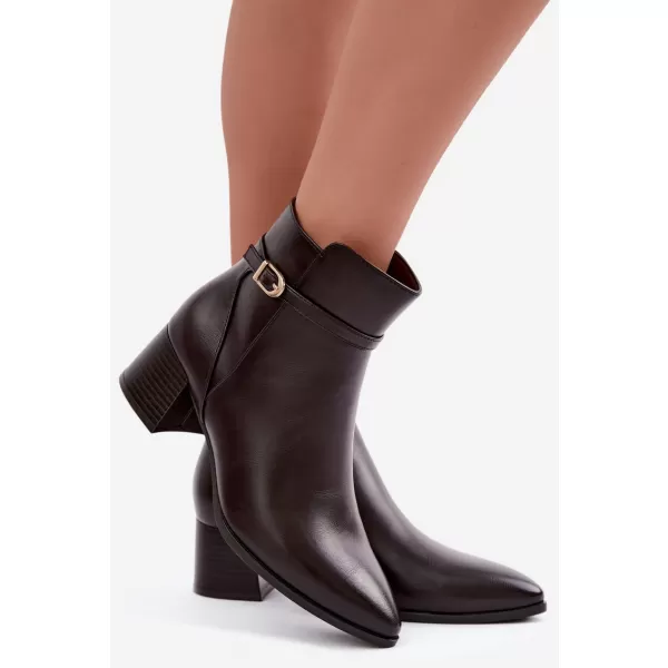  Damen-Stiefeletten SERGIO LEONE BT-33 KAFFEE 