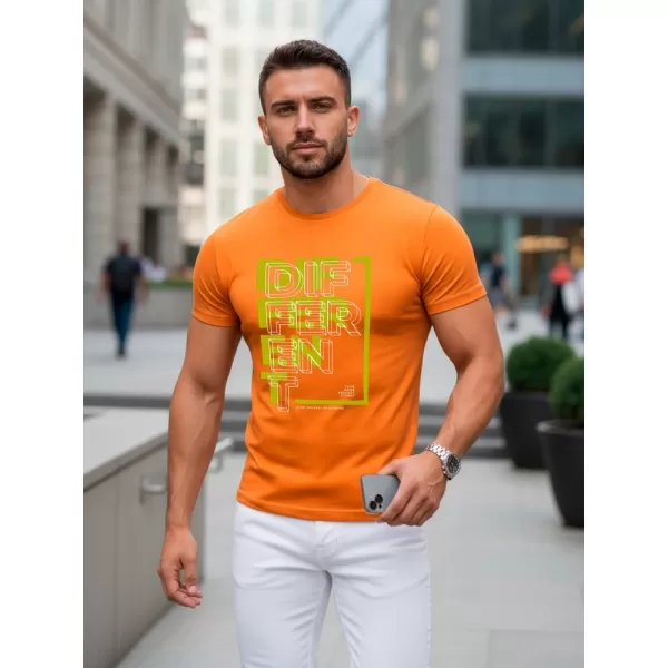  Herren-T-Shirt DSTREET NX5008R ORANGE 