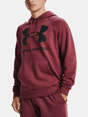 Herren-Sweatshirt UNDER ARMOUR RIVAL FLEECE BIG LOGO HD 1357093-652 ROT