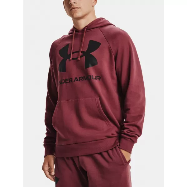  Herren-Sweatshirt UNDER ARMOUR RIVAL FLEECE BIG LOGO HD 1357093-652 ROT 