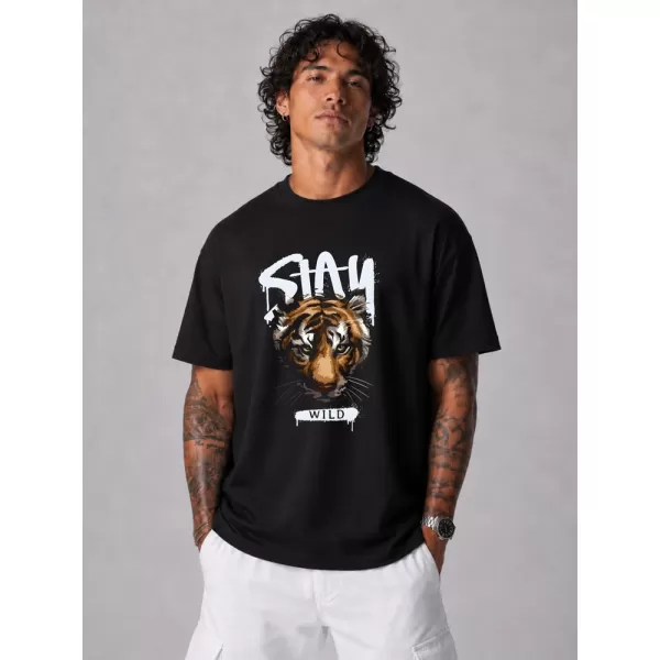  Herren-T-Shirt DSTREET NX1026R-BK-O SCHWARZ 