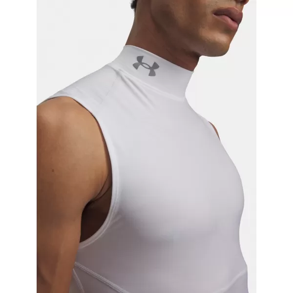  Herren-Tanktop UNDER ARMOUR HG ELITE SLEEVELESS MOCK 6015381-100 WEIß 