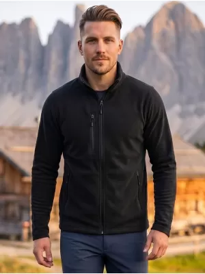 Herren-Sweatshirt aus Microfleece MALFINI FACTOR 852 SCHWARZ