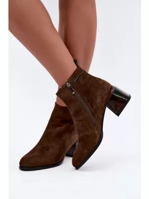 Damen-Stiefeletten BOTO 26BT24-398 KAFFEE