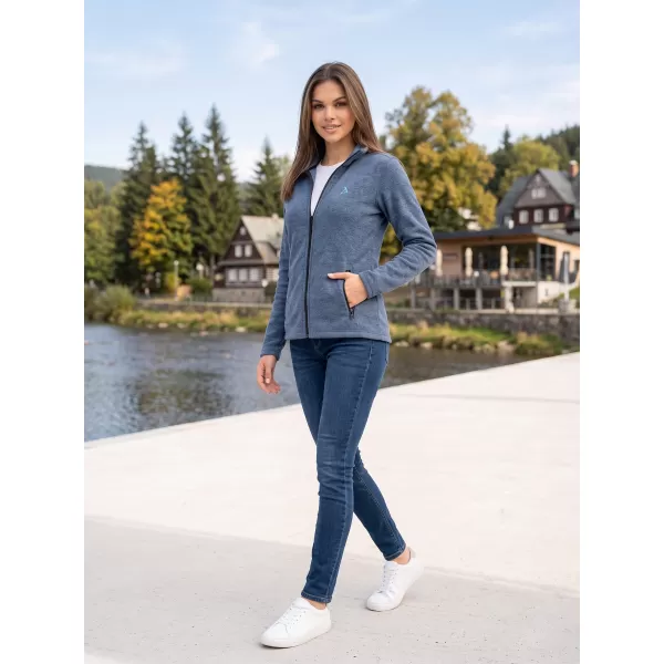  Fleece-Sweatshirt für Damen ALTISPORT ALW002852 DUNKLE DENIM-HIGHLIGHTS 