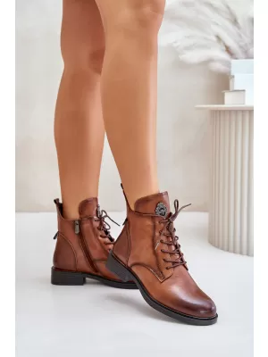 Damen-Stiefeletten BOTO 24BT02-7976 KAMEL
