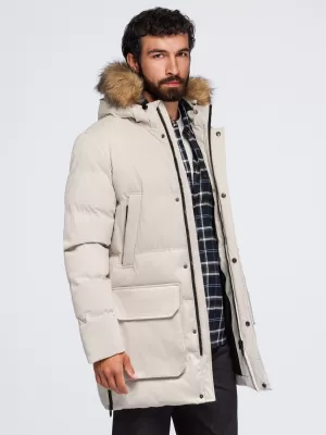 Herrenparka OMBRE OM-JALJ-0310 CREME