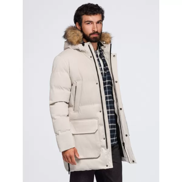  Herrenparka OMBRE OM-JALJ-0310 CREME 