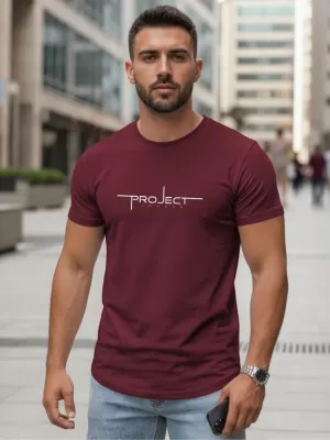 Herren-T-Shirt DSTREET NX5127R-BU BURGUND