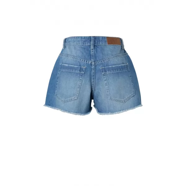  Damen-Shorts URBAN CLASSICS TB8193 HELLBLAU GEWASCHEN 