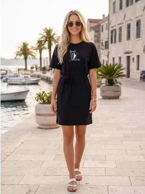 Kleid ALTISPORT ALW091816 SCHWARZ ROSA
