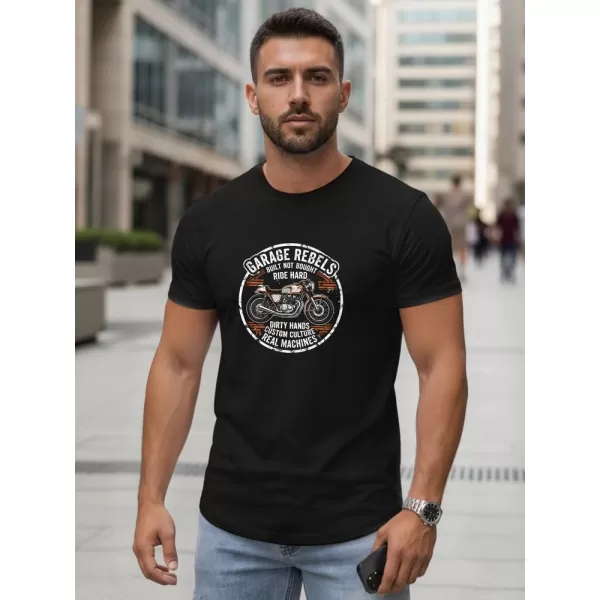  Herren-T-Shirt DSTREET NX5007R-BK SCHWARZ 