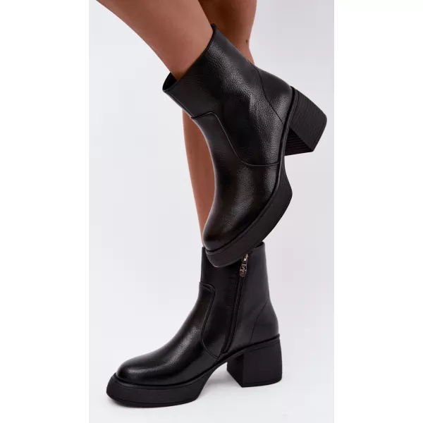  Damen-Stiefeletten D&A CR62-3369 SCHWARZ 