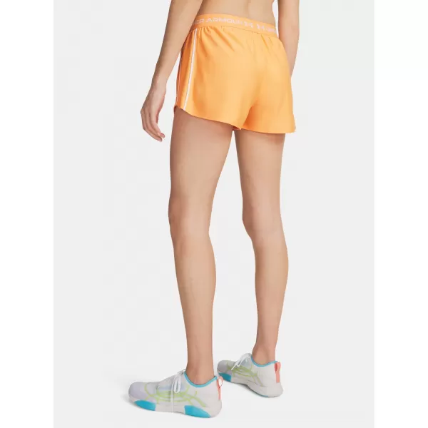  Damen-Shorts UNDER ARMOUR TECH PLAY UP SHORTS 1389882-870 ORANGE 