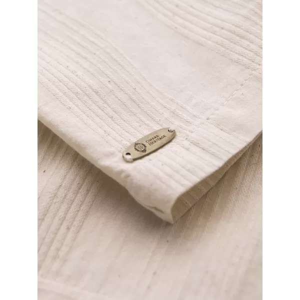  Herrenhemd OMBRE OM-SHSS-0221 CREME 
