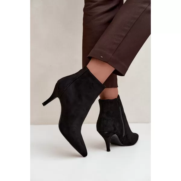  Damen-Stiefeletten BOTO 2905A-1 SCHWARZ MATT 
