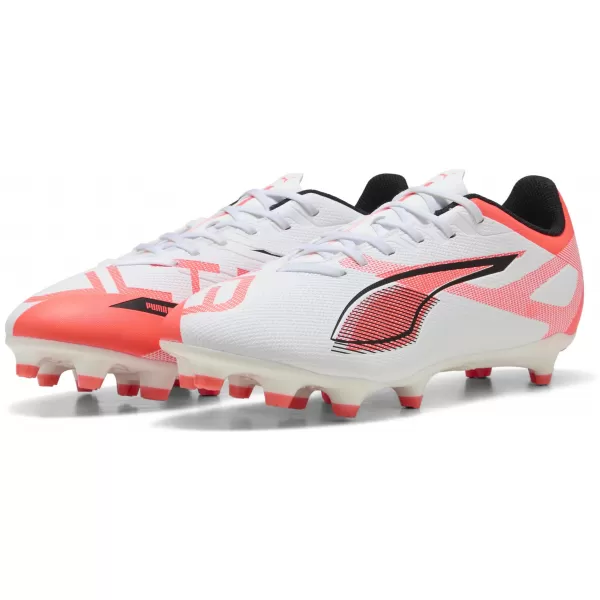  Fußballschuhe PUMA ULTRA 5 PLAY FG/AG 108169-01 WEIß/SCHWARZ/LEUCHTEND ROT 