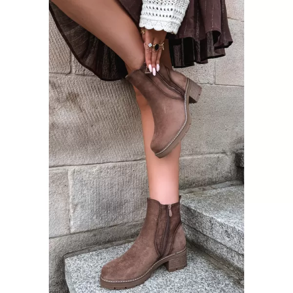  Damen-Stiefeletten S.BARSKI HY62-8101 KAFFEE 