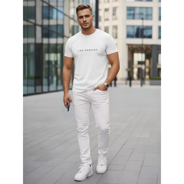  Herren-T-Shirt DSTREET NX5099R-WH WEIß 