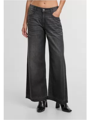 Damenhosen URBAN CLASSICS TB7712 SCHWARZ GEWASCHEN
