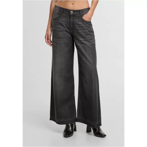  Damenhosen URBAN CLASSICS TB7712 SCHWARZ GEWASCHEN 