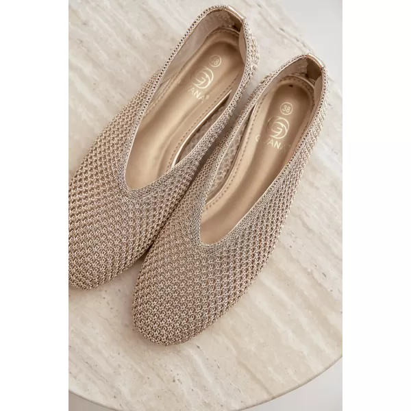 Ballerinas für Damen BOTO CH956 GOLD 
