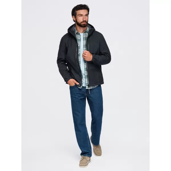  Herren-Softshelljacke OMBRE OM-JANP-0292 SCHWARZ 