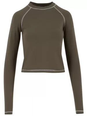 Damen-T-Shirt URBAN CLASSICS TB7730 OLIVE