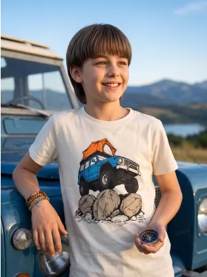 Kinder-T-Shirt ALPINE PRO ECOMO 4 CREMEVARIANTE STK