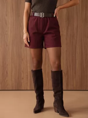 Damen-Shorts DSTREET SY0614 BURGUND