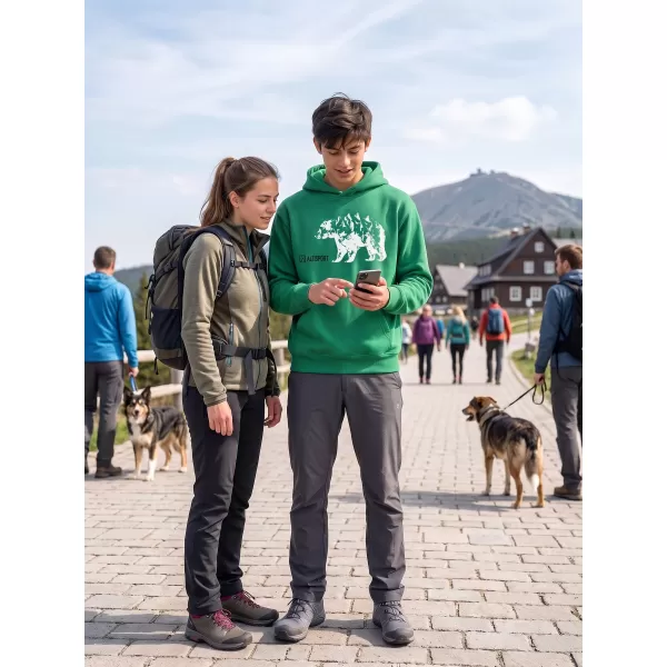  Kinder-Sweatshirt ALTISPORT ALM193422 MITTELGRÜN 