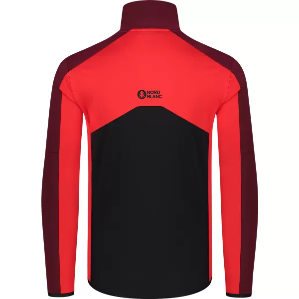  Powerfleece-Sweatshirt für Herren NORDBLANC CUSP NBSFM8334 ROT 