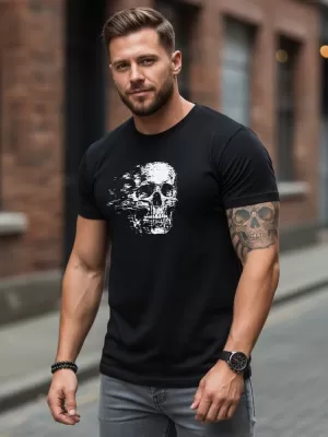 Herren-T-Shirt DSTREET NX086R SCHWARZ
