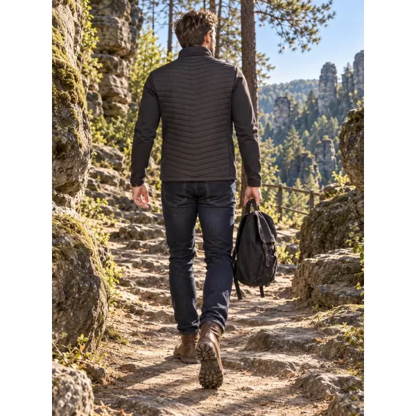  Hybridjacke für Herren ALTISPORT IVON SCHWARZ 