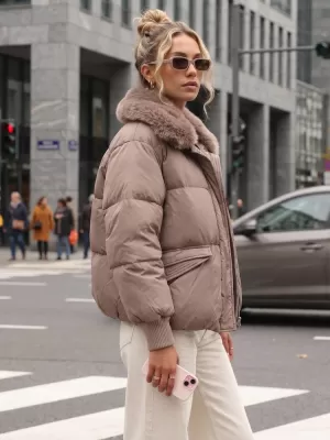 Damenjacke DSTREET TY5820 BRAUN
